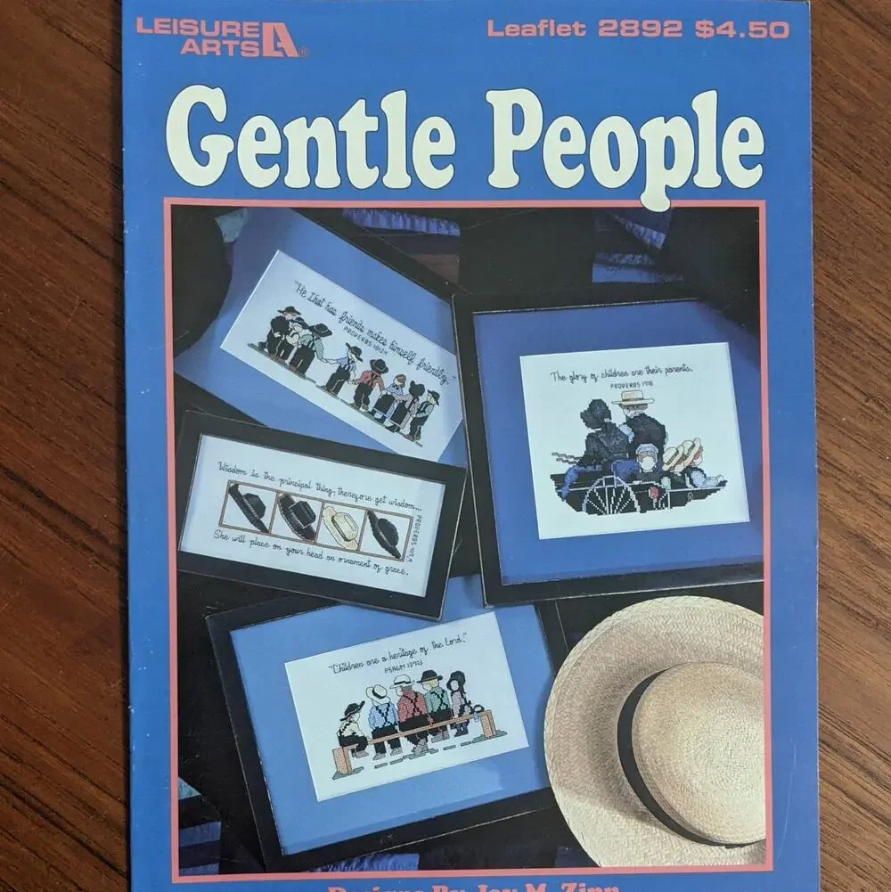 Gentle People Leisure Arts Cross Stitch Pattern Bklet
